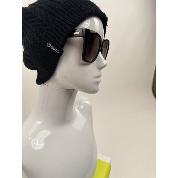 Quay Icy Dark Brown 52mm Gradient Square Oversized Sunglasses main image 6